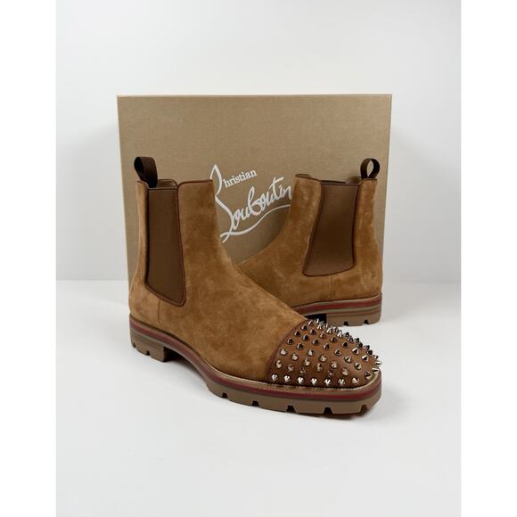 Size 7.5US - Christian Louboutin Melon Spikes Boots NEW main image 11